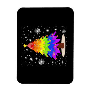 Magnet Flexible Drapeau LGBT Sapin de Noël Joyeux Noël Gay LGBT