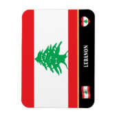 Magnet Flexible Drapeau libanais et voyage au Liban / Liban (Vertical)