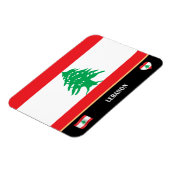 Magnet Flexible Drapeau libanais et voyage au Liban / Liban (Côté Gauche)