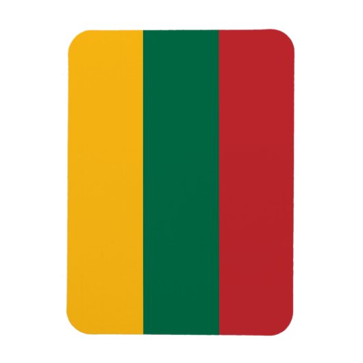 Magnet Flexible Drapeau Lituanie (Vertical)