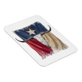 Magnet Flexible Drapeau Longhorn Taureau Distressé Taurillon (Côté Droit)