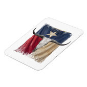 Magnet Flexible Drapeau Longhorn Taureau Distressé Taurillon (Côté Gauche)