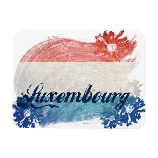Magnet Flexible Drapeau Luxembourg (Horizontal)