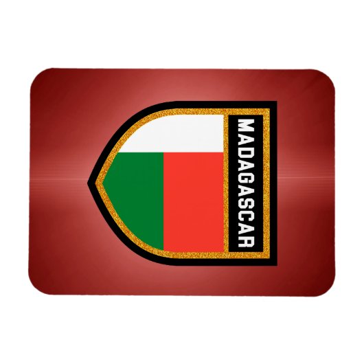 Magnet Flexible Drapeau Madagascar (Horizontal)