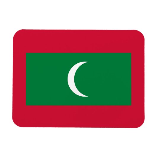 Magnet Flexible Drapeau maldivien (Horizontal)