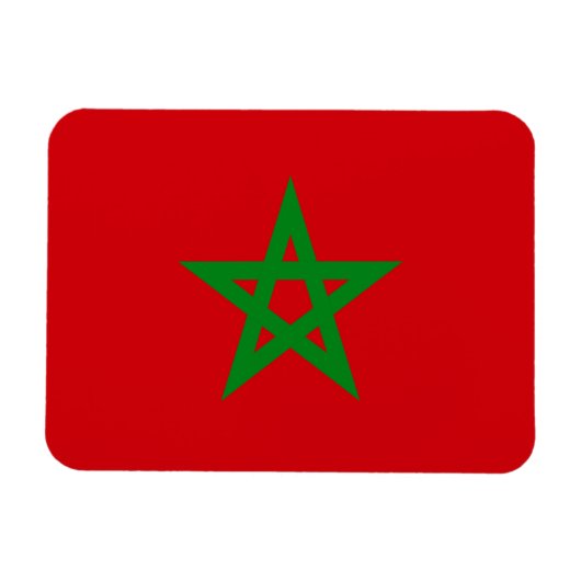 Magnet Flexible Drapeau Maroc (Horizontal)