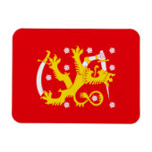 Magnet Flexible Drapeau médiéval de Finlande (Horizontal)