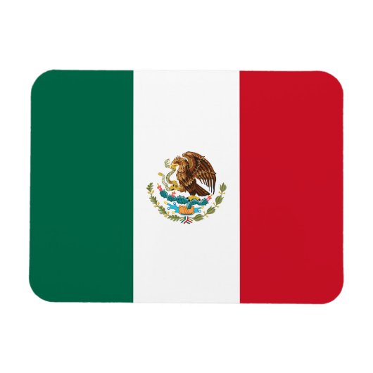 Magnet Flexible Drapeau mexicain (Horizontal)