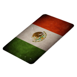 Magnet Flexible Drapeau mexicain grunge frais du Mexique