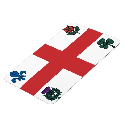 Magnet Flexible Drapeau MONTRÉAL (Côté Gauche)