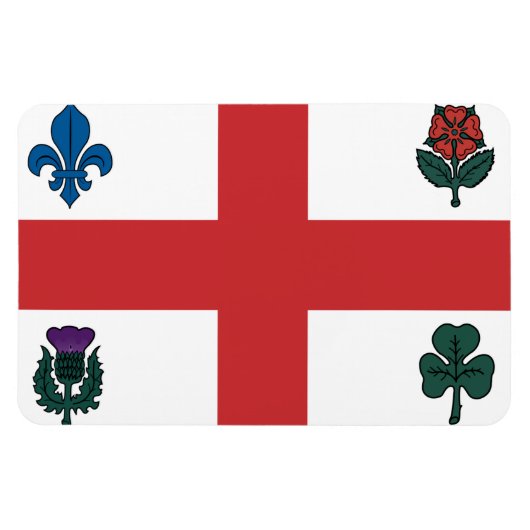 Magnet Flexible Drapeau MONTRÉAL (Horizontal)