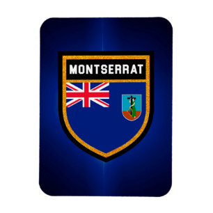 Magnet Flexible Drapeau Montserrat
