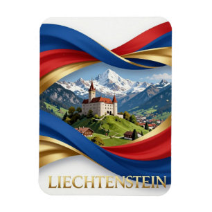 Magnet Flexible Drapeau national culturel du LIECHTENSTEIN Patrimo