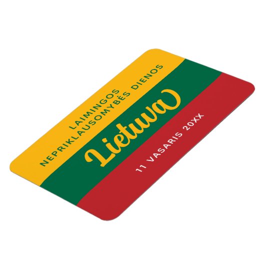 Magnet Flexible Drapeau national de la fête de l'indépendance de l (Côté Gauche)