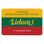 Magnet Flexible Drapeau national de la fête de l'indépendance de l (Horizontal)