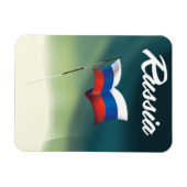Magnet Flexible Drapeau national de la Russie (Horizontal)