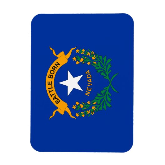 Magnet Flexible Drapeau national du Nevada (Vertical)