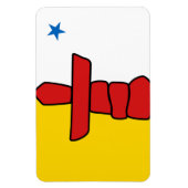 Magnet Flexible Drapeau NUNAVUT (Vertical)