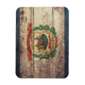 Magnet Flexible Drapeau Old Wood West Virginia (Vertical)