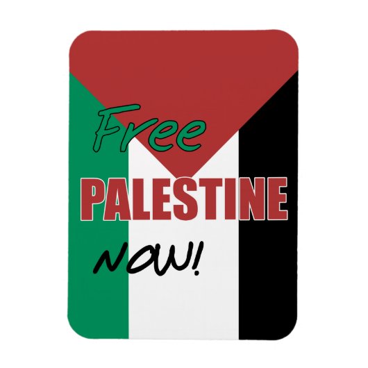 Magnet Flexible Drapeau palestinien libre (Vertical)