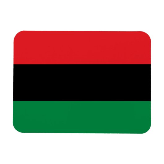 Magnet Flexible Drapeau panafricain de l'UNIA (Horizontal)