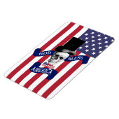 Magnet Flexible Drapeau patriotique américain (Côté Gauche)