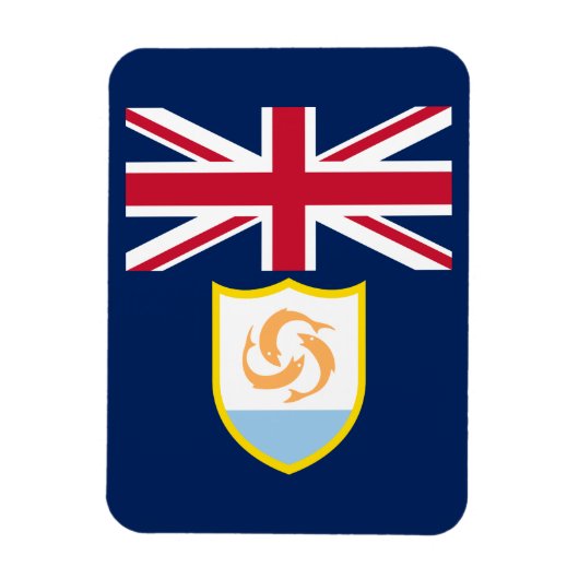 Magnet Flexible Drapeau patriotique Anguilla (Vertical)