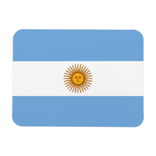 Magnet Flexible Drapeau Patriotique Argentin (Horizontal)