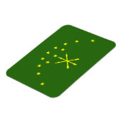 Magnet Flexible Drapeau patriotique d'Adyguée (Côté Gauche)