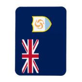 Magnet Flexible Drapeau patriotique d'Anguilla (Vertical)