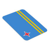 Magnet Flexible Drapeau patriotique d'Aruba (Côté Droit)