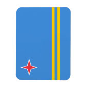 Magnet Flexible Drapeau patriotique d'Aruba (Vertical)