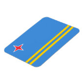 Magnet Flexible Drapeau patriotique d'Aruba (Côté Gauche)