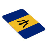 Magnet Flexible Drapeau patriotique de la Barbade (Côté Droit)