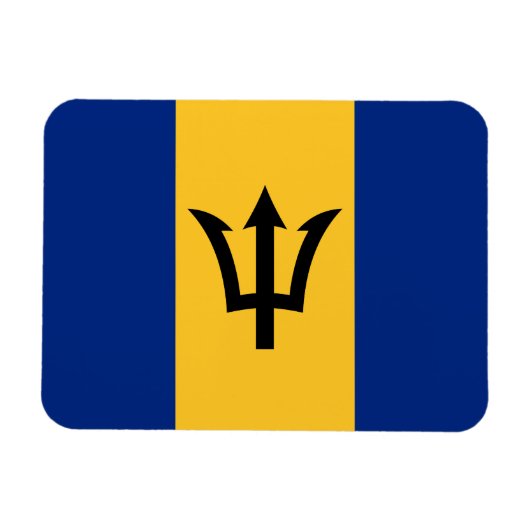 Magnet Flexible Drapeau patriotique de la Barbade (Horizontal)