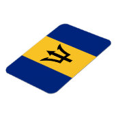 Magnet Flexible Drapeau patriotique de la Barbade (Côté Gauche)
