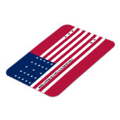 Magnet Flexible Drapeau patriotique de l'atoll de Bikini (Côté Gauche)