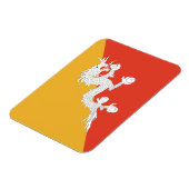 Magnet Flexible Drapeau patriotique du Bhoutan (Côté Gauche)