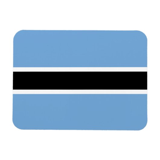 Magnet Flexible Drapeau patriotique du Botswana (Horizontal)