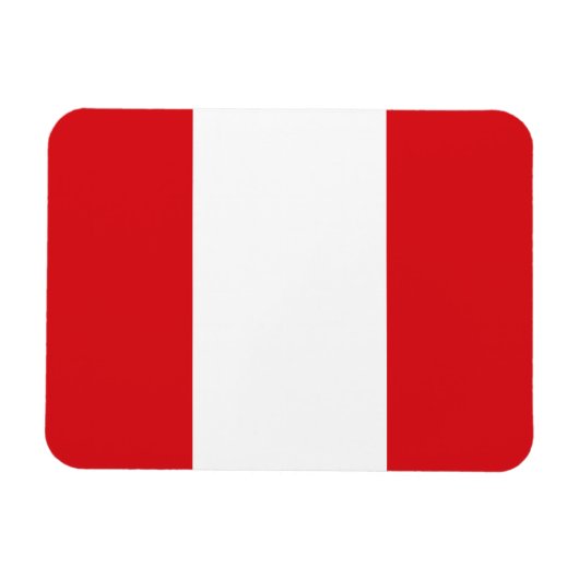Magnet Flexible Drapeau péruvien (Horizontal)