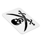 Magnet Flexible Drapeau pirate crâne épées croisées (Côté Droit)