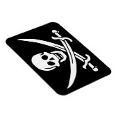 Magnet Flexible Drapeau pirate crâne épées croisées (Côté Droit)