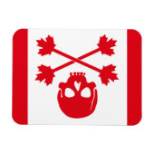 Magnet Flexible Drapeau Pirate du Canada (Horizontal)