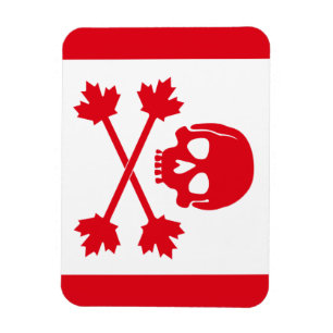 Magnet Flexible Drapeau Pirate du Canada