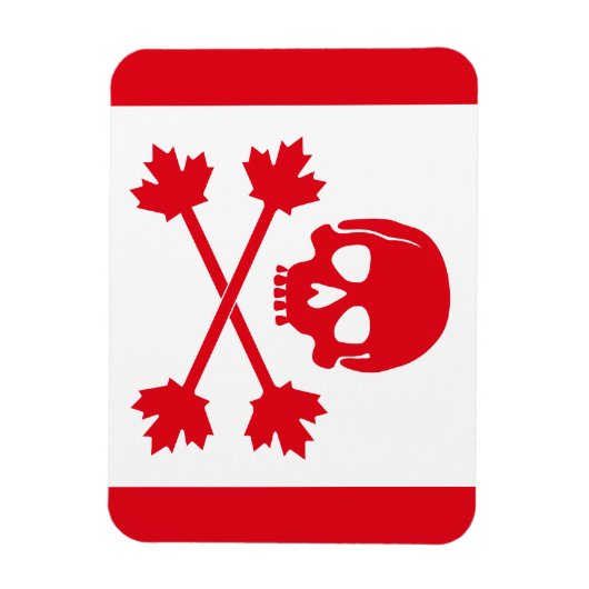 Magnet Flexible Drapeau Pirate du Canada (Vertical)