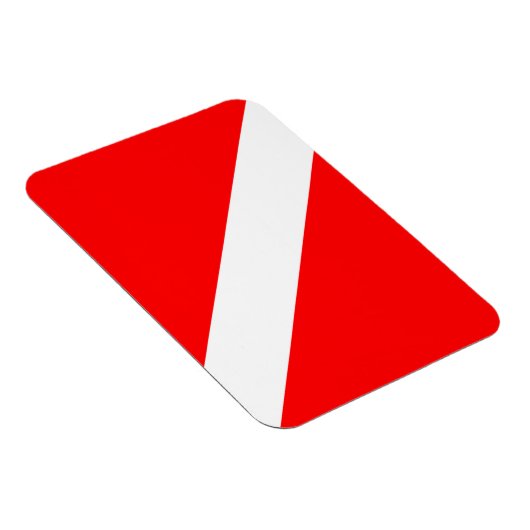 Magnet Flexible Drapeau Plongée Plongée Plongée Plongée Diver Down (Côté Droit)