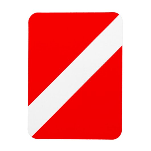 Magnet Flexible Drapeau Plongée Plongée Plongée Plongée Diver Down (Vertical)