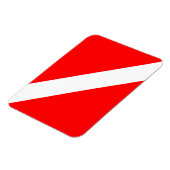 Magnet Flexible Drapeau Plongée Plongée Plongée Plongée Diver Down (Côté Gauche)