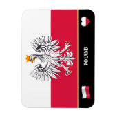 Magnet Flexible Drapeau polonais & Pologne Voyage de pays / Pologn (Vertical)