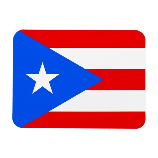Magnet Flexible Drapeau porto-ricain (Horizontal)